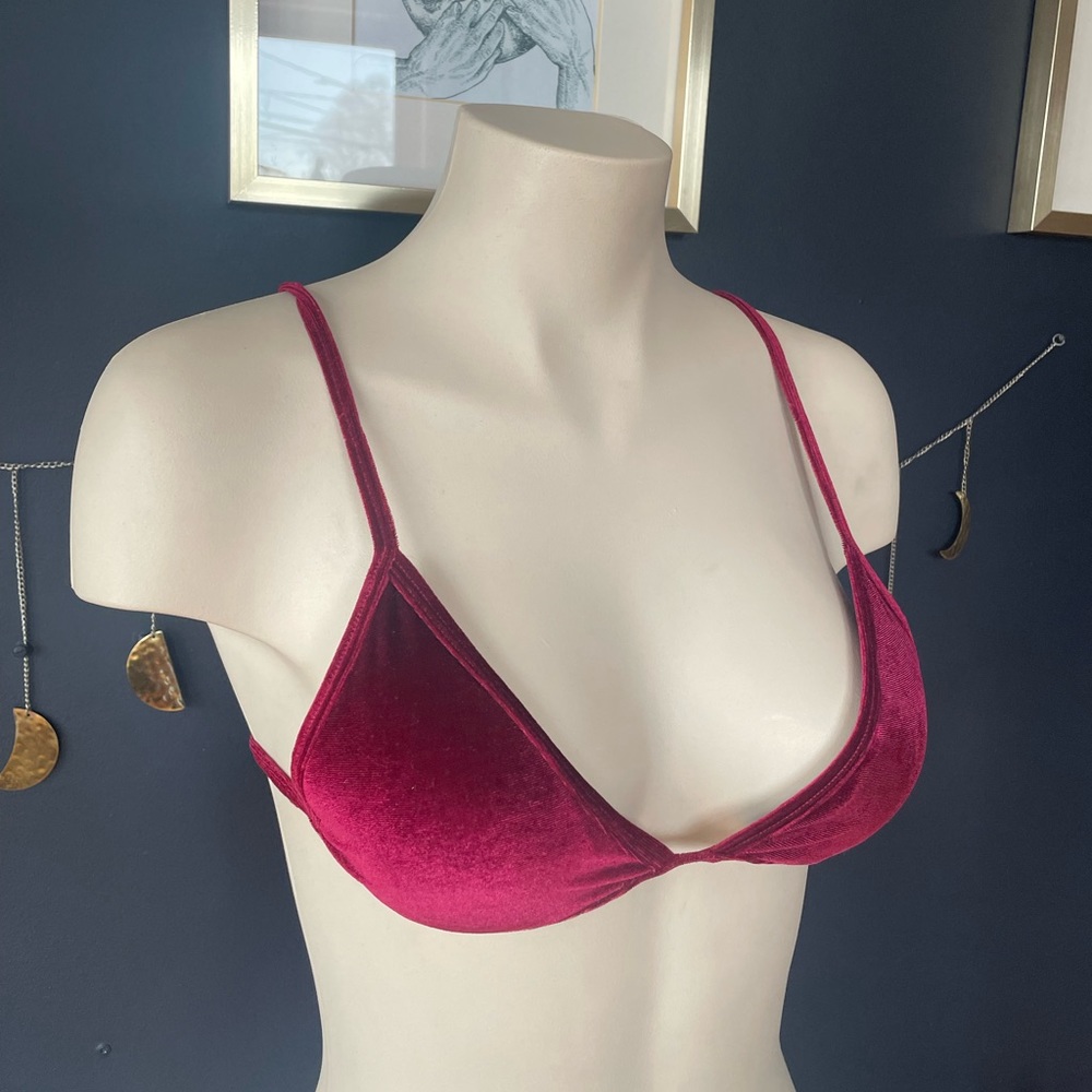 Velvet Red Bra